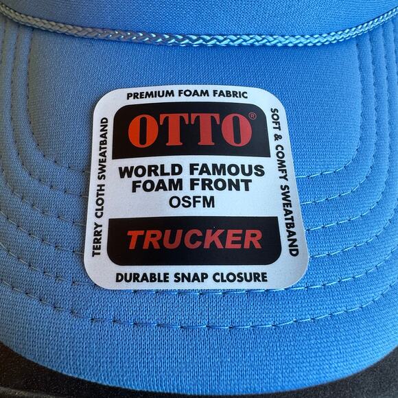 Montana Snap Back Foam Trucker Hat Dad Foam Cap Mesh Back Retro Script Sweatband - Picture 2 of 5